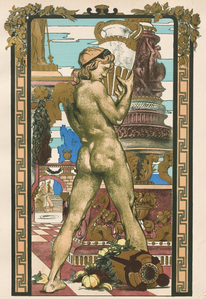Detail of Porteur dAmphore, 1899 by Maurice Desvallières