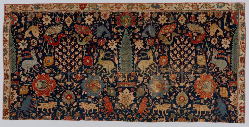 Detail of Portion of a Carpet, 17th century by Unknown