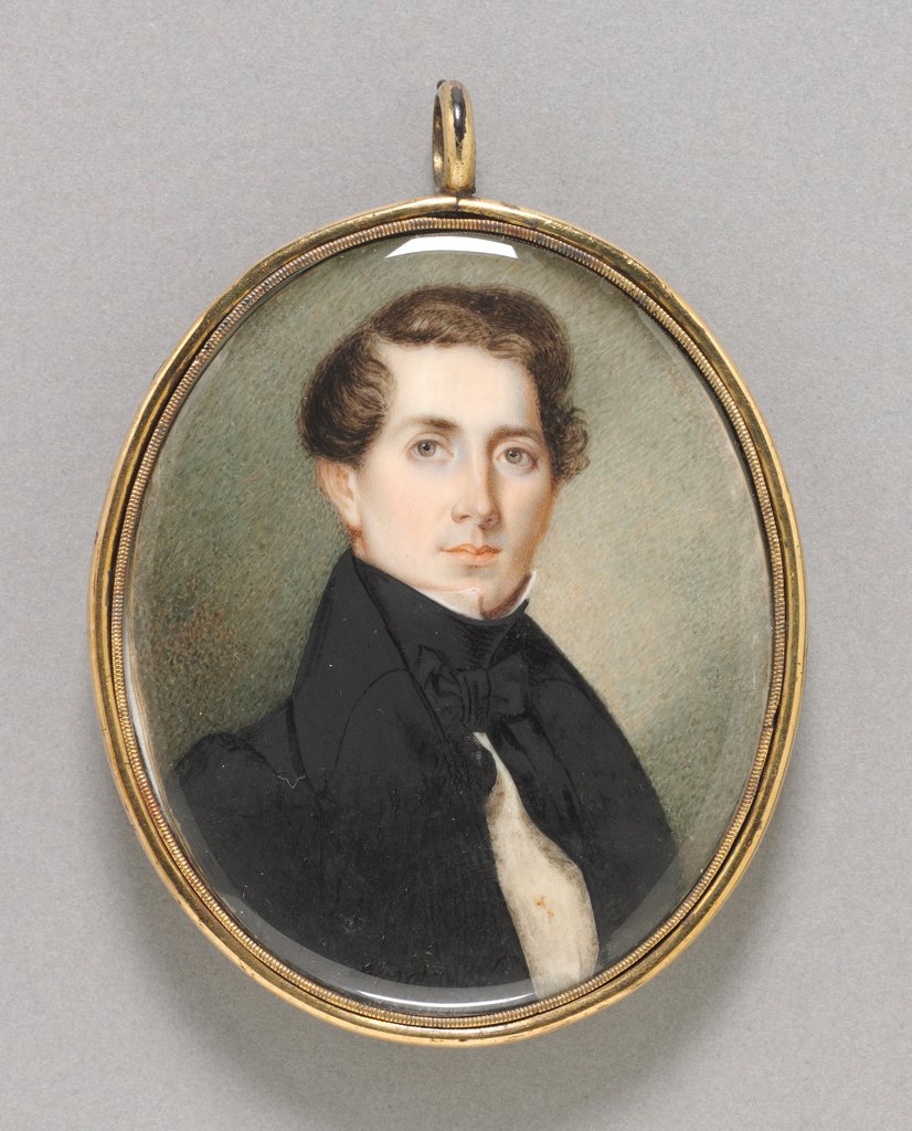 Detail of Portrait of a Man, 1836 by William Lockwood