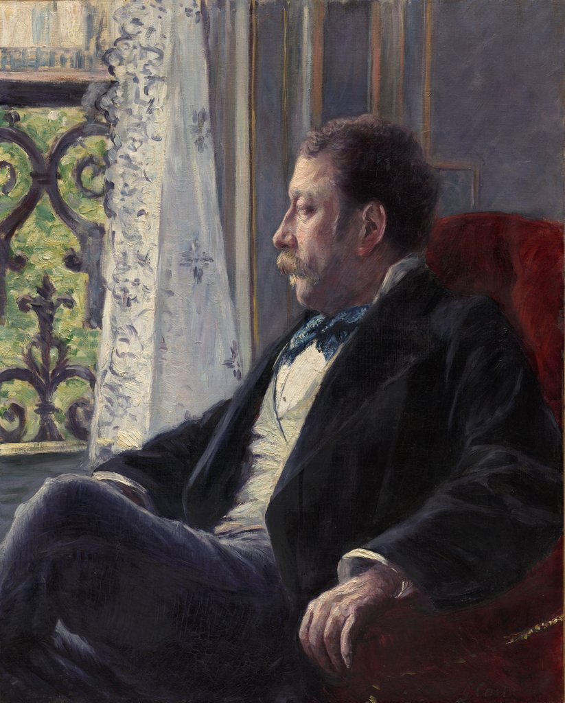 Detail of Portrait of a Man, 1880 by Gustave Caillebotte