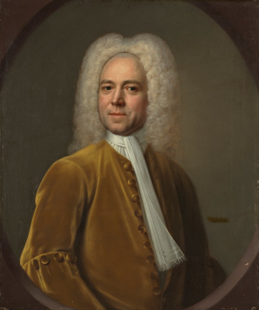 Detail of Portrait of a Man, c. 1730 by Unknown