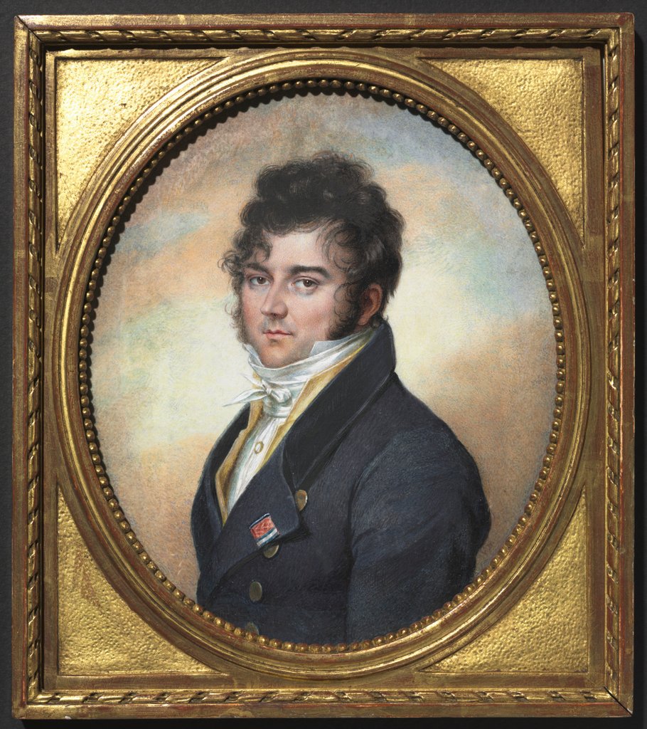 Detail of Portrait of a Man, c. 1810 by Jean-Urbain Guérin