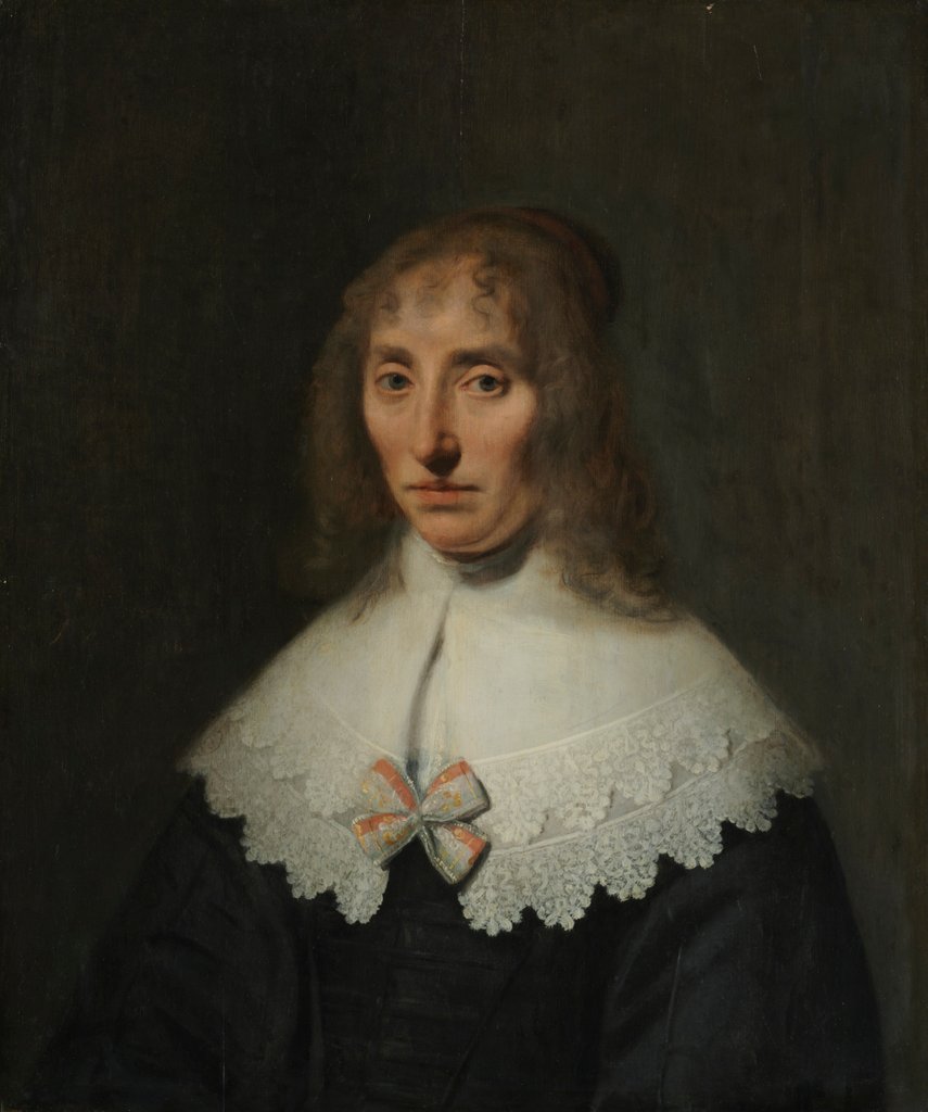 Detail of Portrait of a Woman, 1646 by Govaert Flinck