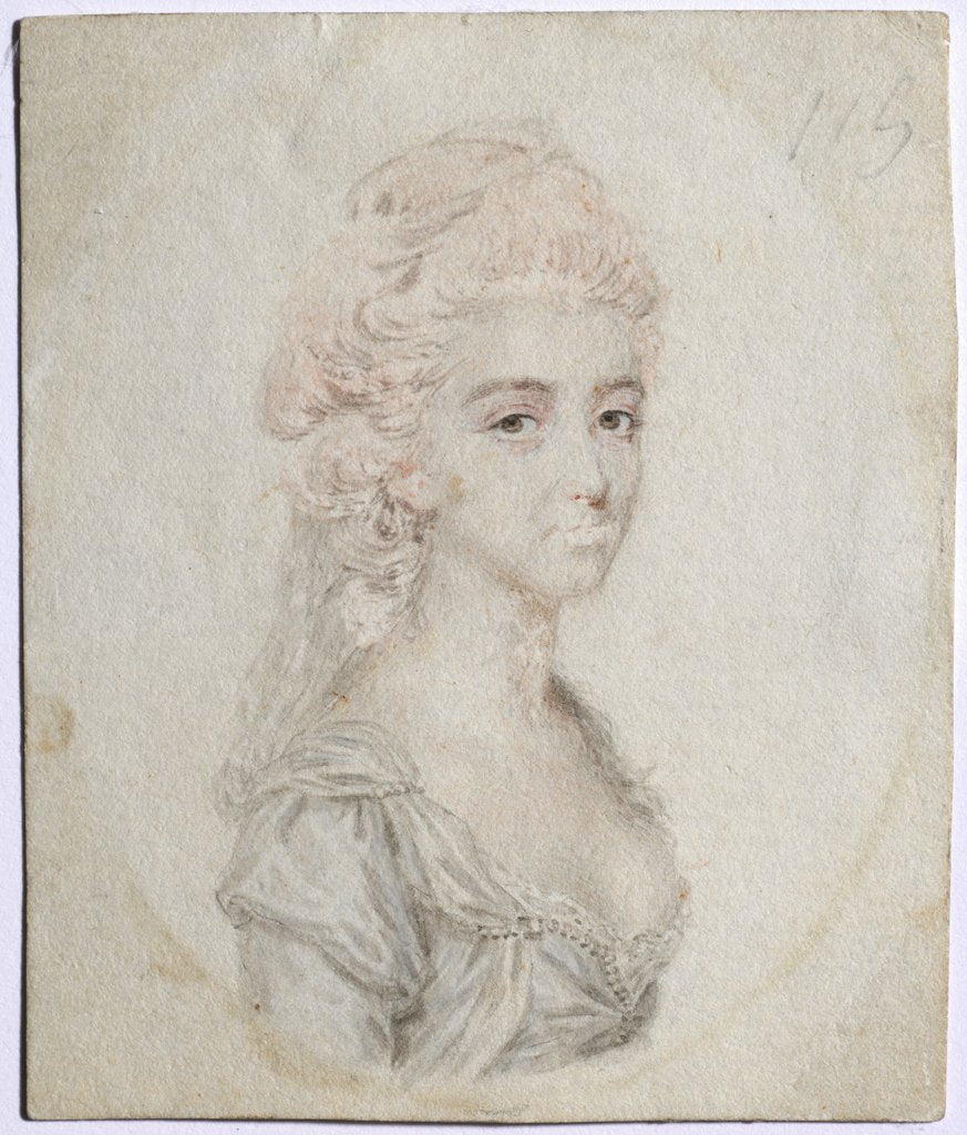 Detail of Portrait of a Woman, c. 1776 by John I Smart