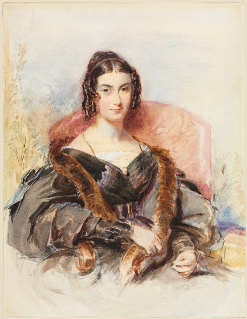 Detail of Portrait of a Woman, c. 1830-1835 by George Richmond