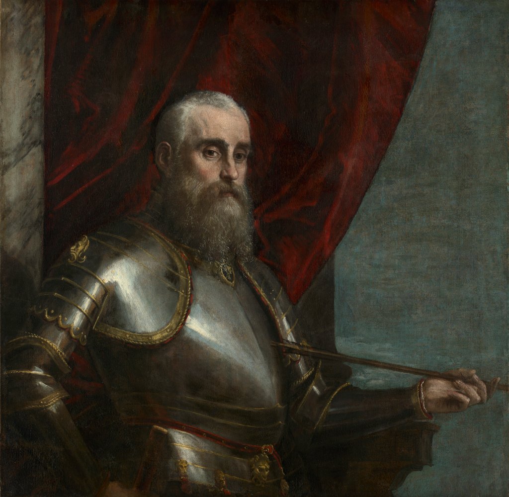 Detail of Portrait of Agostino Barbarigo, after about 1571 by Paolo Veronese