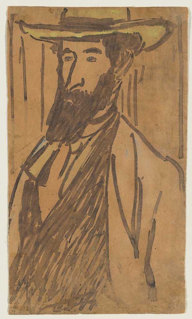 Detail of Portrait of Aristride Maillol, c. 1890 by József Rippl-Ronai