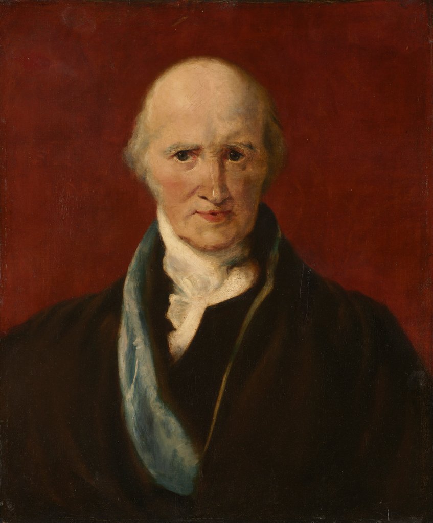 Detail of Portrait of Benjamin West, 1818 or later by Unknown