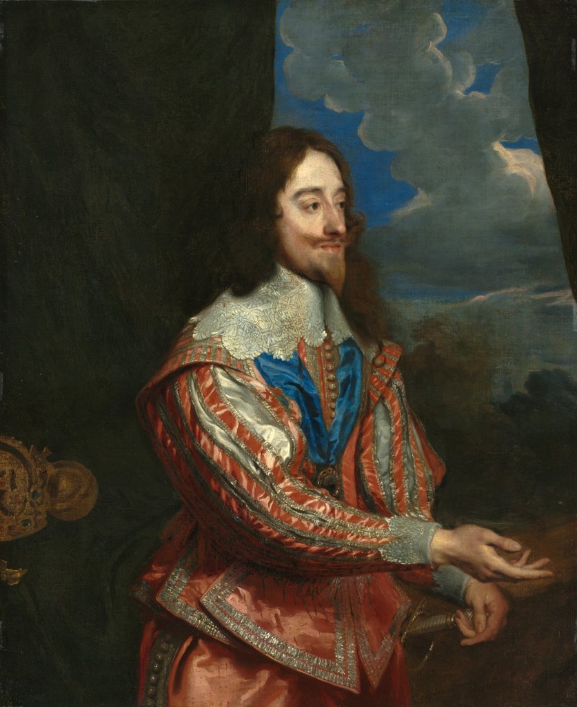 Detail of Portrait of Charles I, 17th century or later by Unknown