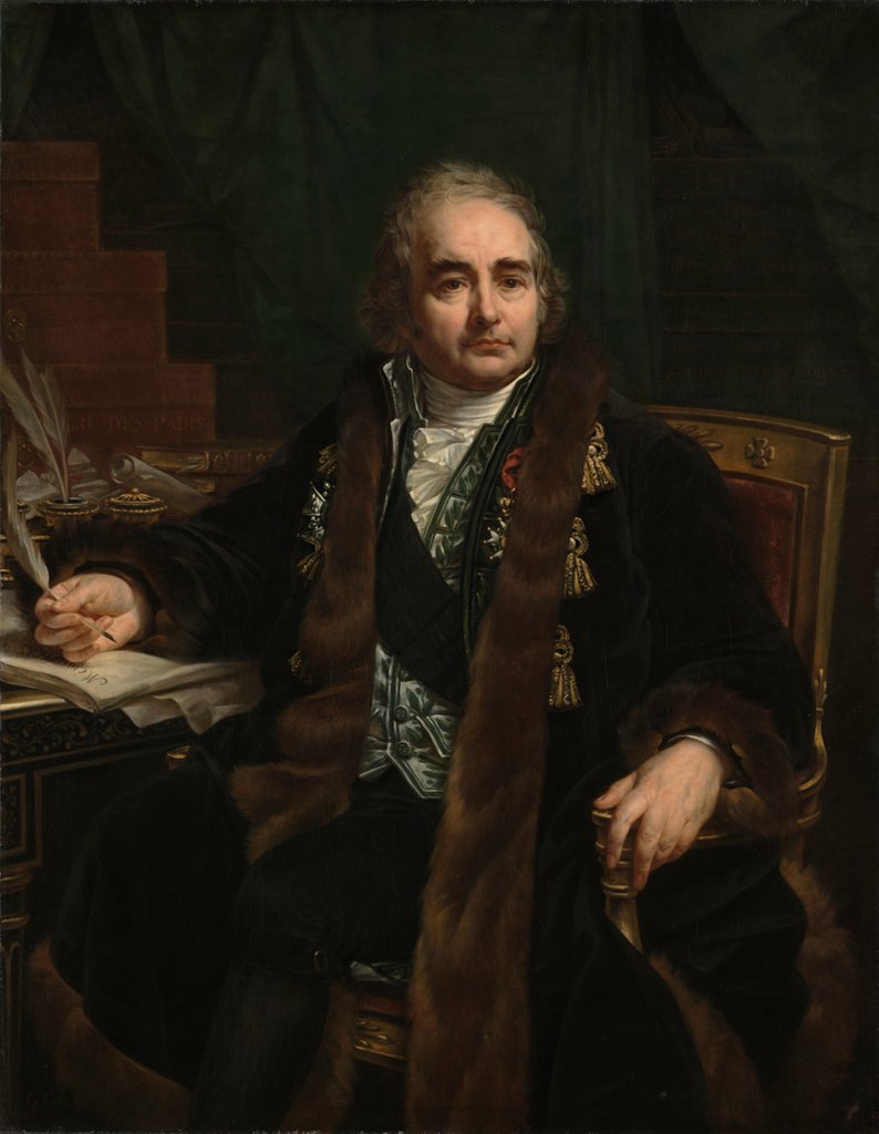 Detail of Portrait of Count Jean-Antoine Chaptal, 1824 by Antoine-Jean Gros