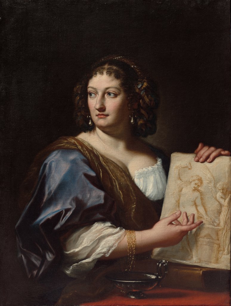 Detail of Portrait of Francesca Gommi Maratti, c. 1701 by Carlo Maratti