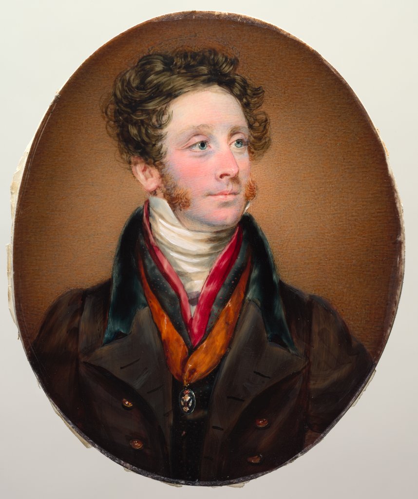 Detail of Portrait of John Francis Miller Erskine, Earl of Mar and Earl of Kellie, 1825 by Kenneth Macleay