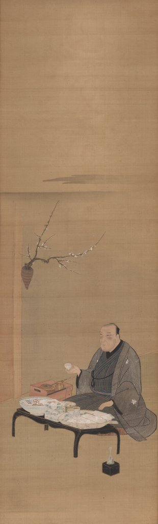 Detail of Portrait of Kinokuniya Bunzaemon, 19th century by Utagawa Toyokuni (attributed to)