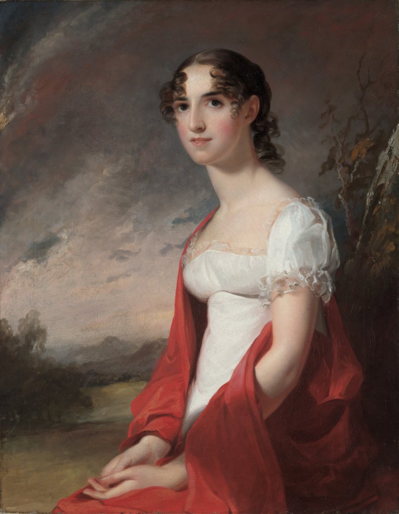 Detail of Portrait of Mary Sicard David, 1813 by Thomas Sully