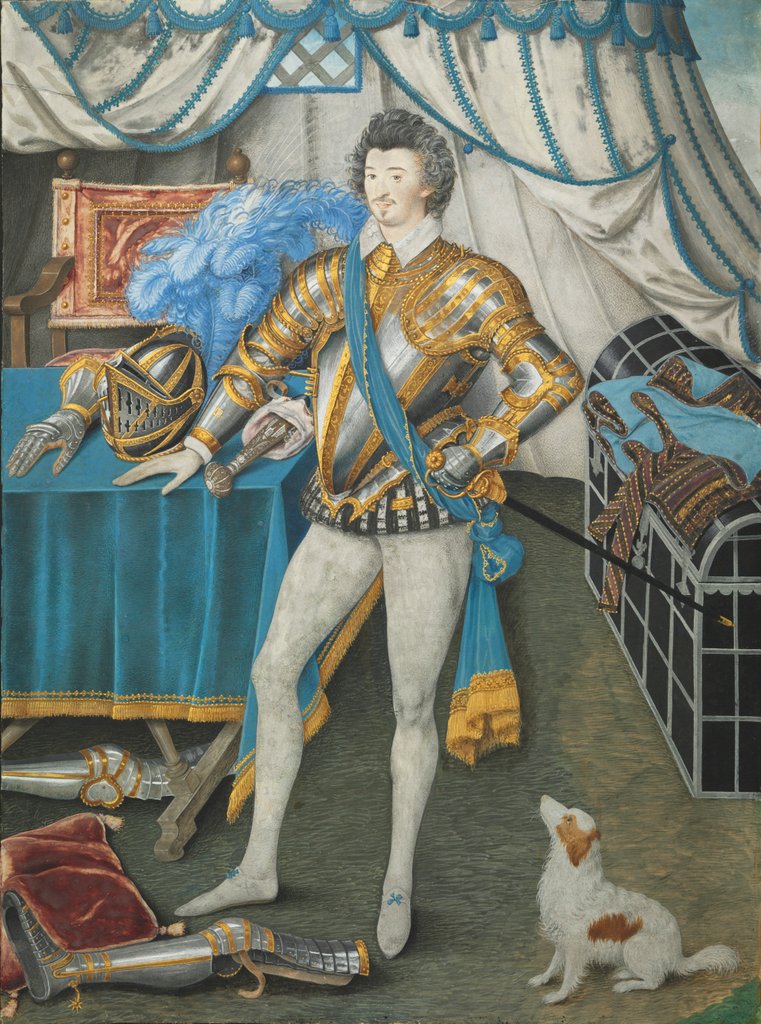 Detail of Portrait of Sir Anthony Mildmay, Knight of Apethorpe, Northants, c. 1590-93 by Nicholas Hilliard