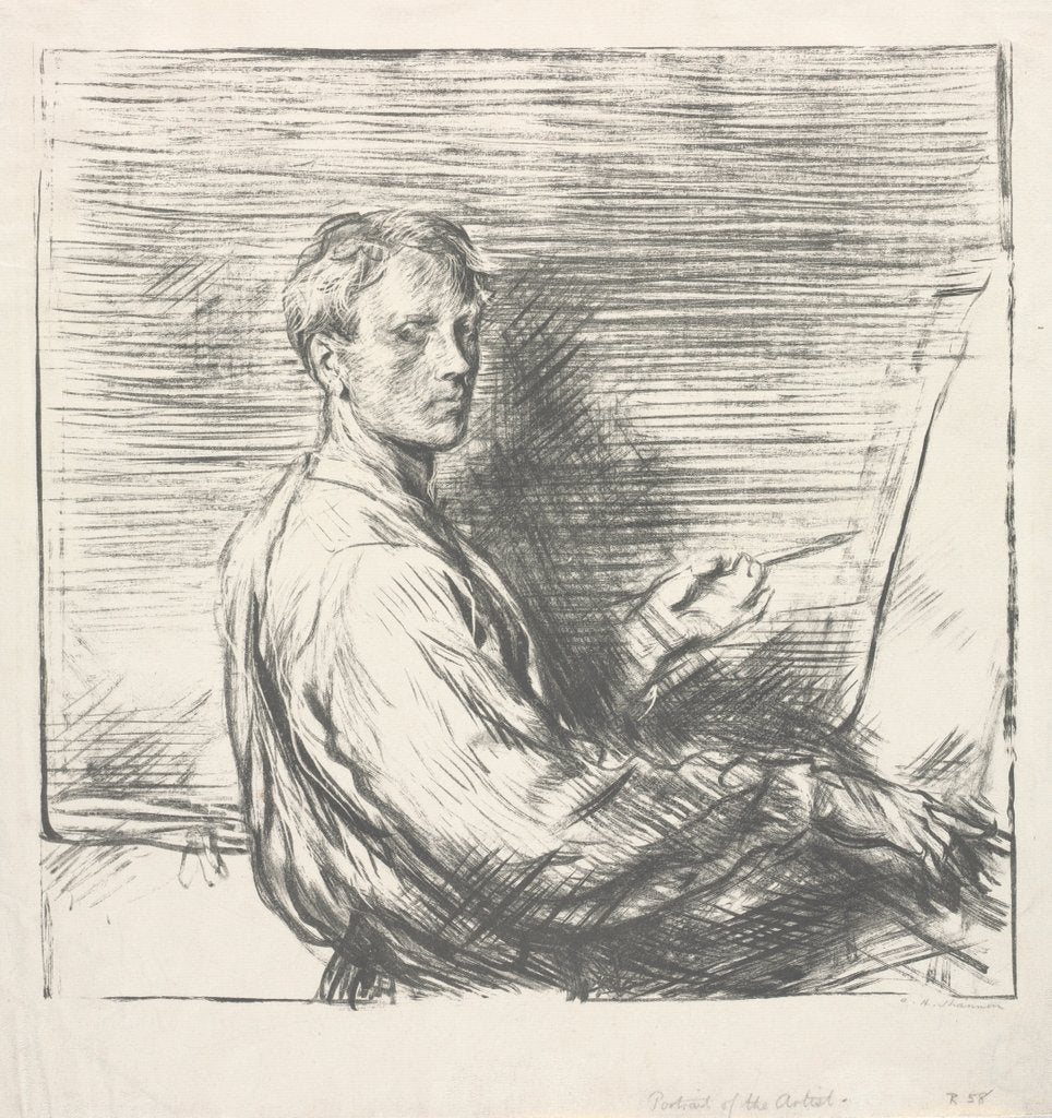 Detail of Portrait of the Artist, No. 1, 1905 by Charles Hasslewood Shannon