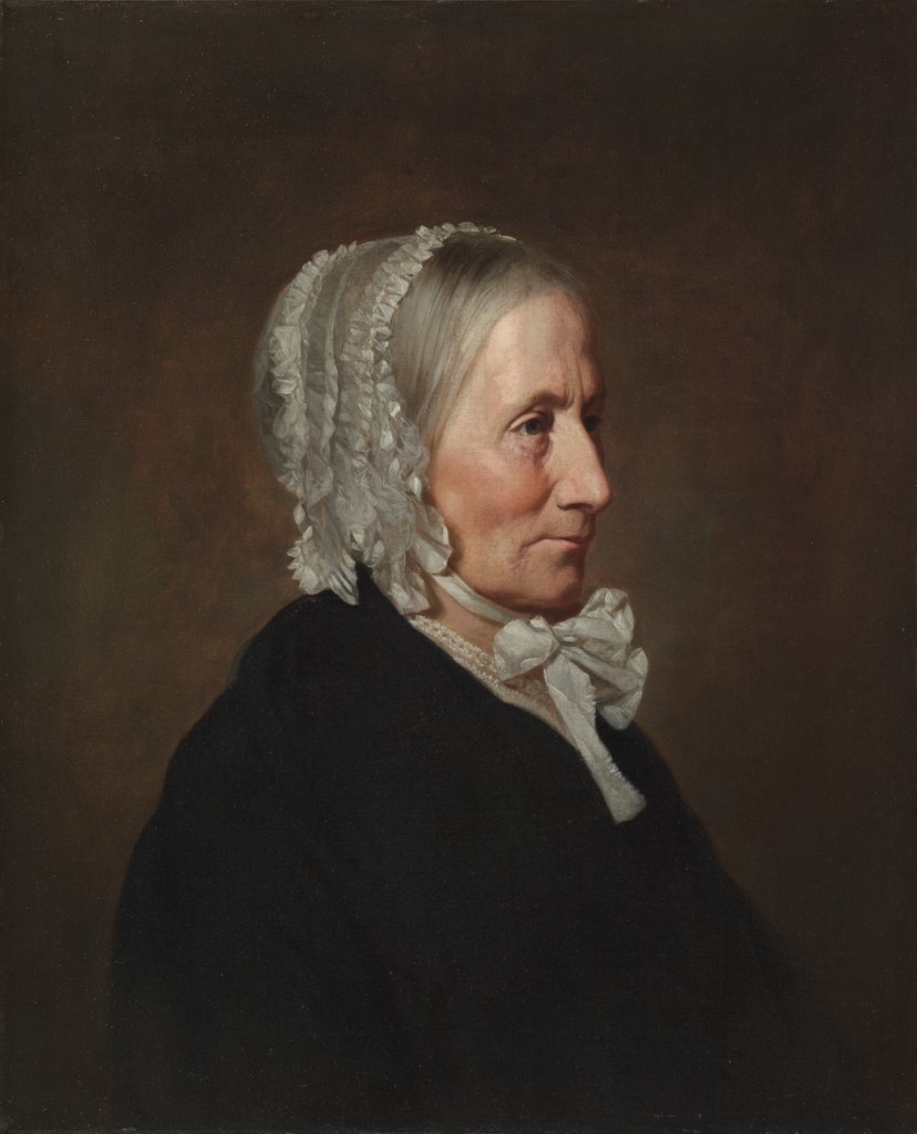 Detail of Portrait of the Artist's Mother, probably mid-1800s by Allen Smith