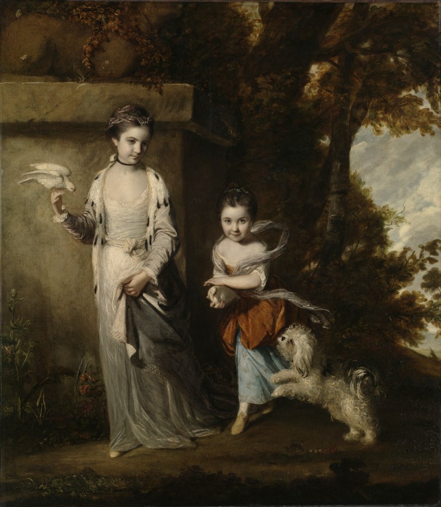 Detail of Portrait of the Ladies Amabel and Mary Jemima Yorke, c. 1761 by Joshua Reynolds