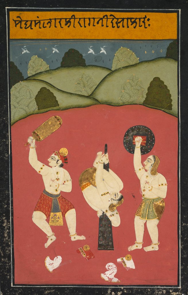 Detail of Ragini Desakh of Meghamalhar, c. 1770-1790 by Unknown