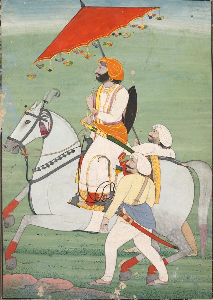 Detail of Raja Gulab Singh, c. 1830-1840 by Unknown