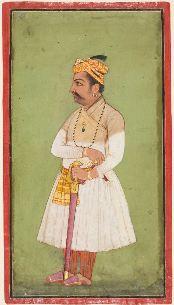 Detail of Raja Hari Sen of Mandi, c. 1650 by Unknown