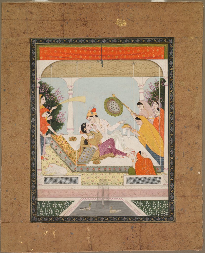 Detail of Raja with his Beloved, c. 1790 - 1800 by Unknown