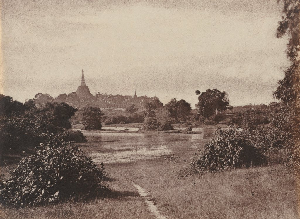 Detail of Rangoon. View Near the Lake, 1855 by Captain Linnaeus Tripe