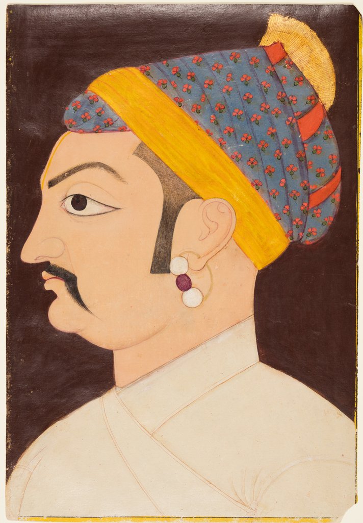 Detail of Rao Shiv Singh Chandrawat, c. 1720 by Unknown