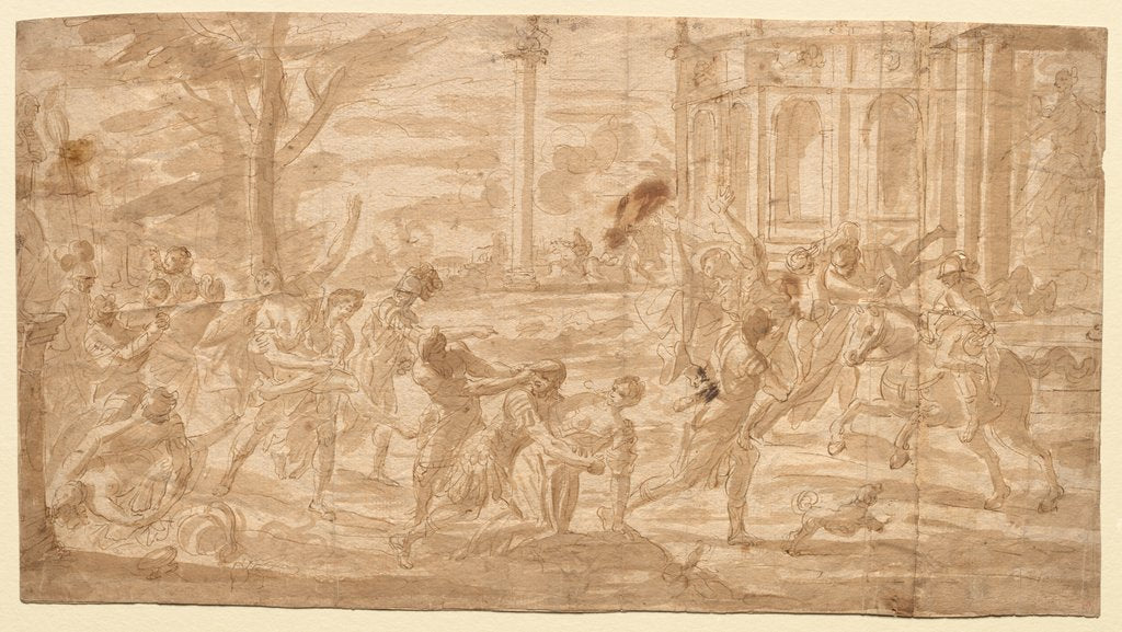 Detail of Rape of the Sabines, 1700s by Unknown