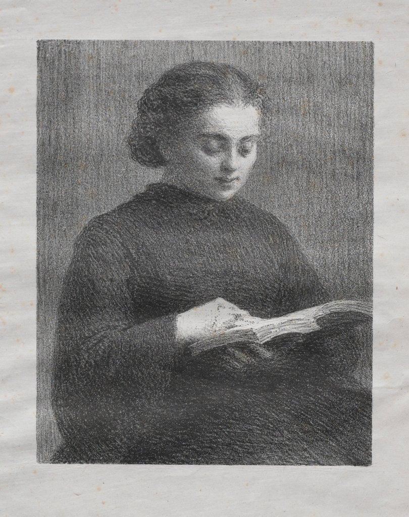 Detail of Reading: Portrait of the Artist's Sister, 1897 by Henri Fantin-Latour