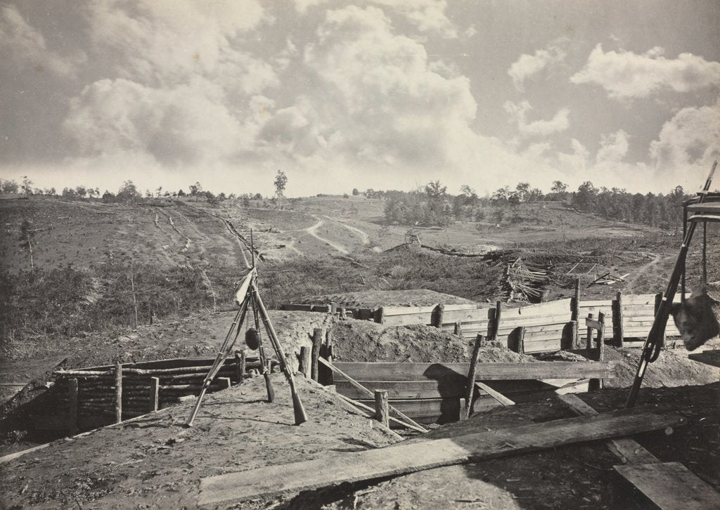 Detail of Rebel Works in front of Atlanta, Georgia, No. 5, 1865-1866 by George N. Barnard