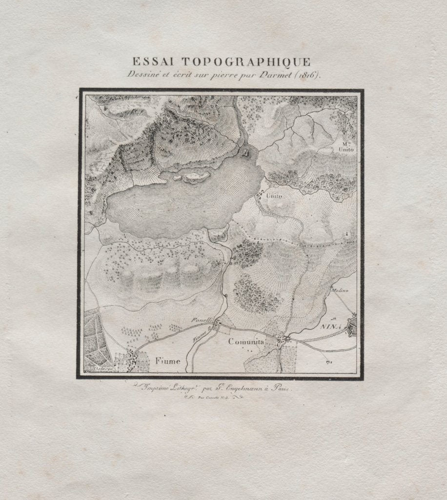 Detail of Receuil dessais lithographiques: Essai topographique, 1816 by Darmet