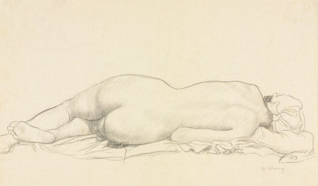 Detail of Reclining Nude by William Strang
