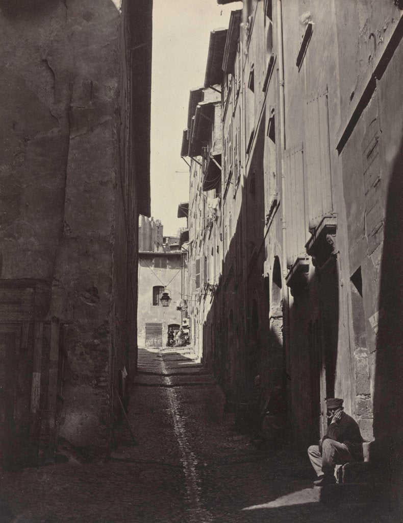 Detail of Renovation of the Old City of Marseille, Rue Caves de lOratoire, 1862 by Adolphe Terris