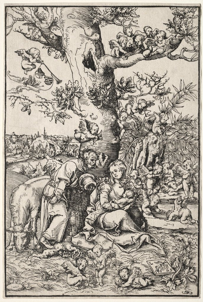 Detail of Rest on the Flight into Egypt, 1509 by Lucas Cranach