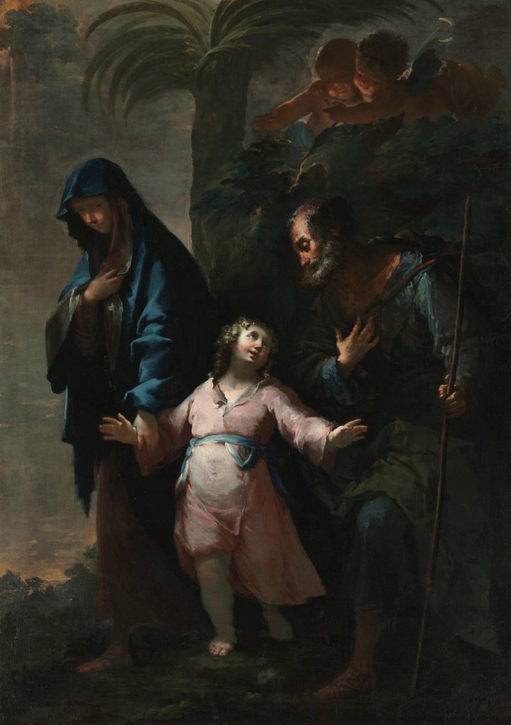 Detail of Return to Nazareth, 1735 by Francesco Conti