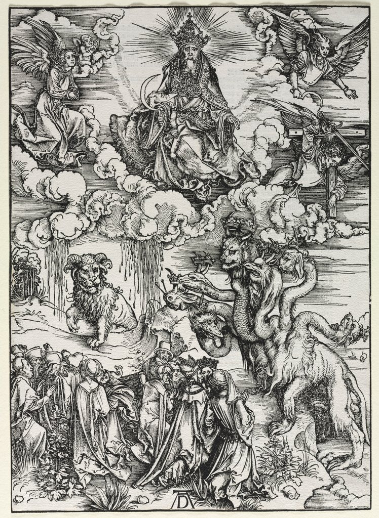 Detail of Revelation of St. John: Beast with Ram's Horns, 1511 by Albrecht Dürer