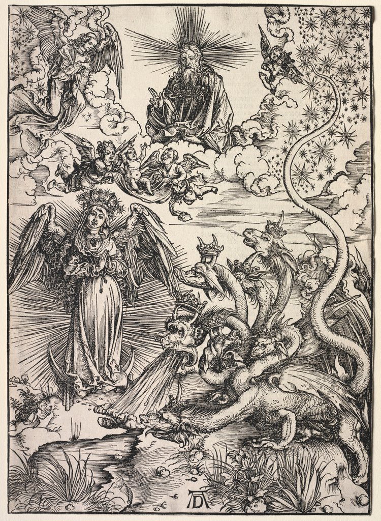 Detail of Revelation of St. John: The Woman Clothed with the Sun, 1511 by Albrecht Dürer