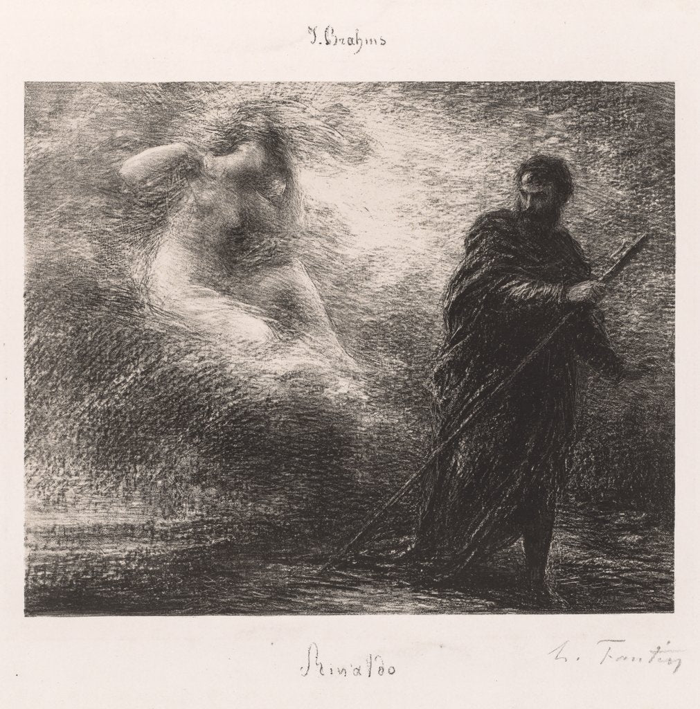 Detail of Rinaldo, 1881 by Henri Fantin-Latour