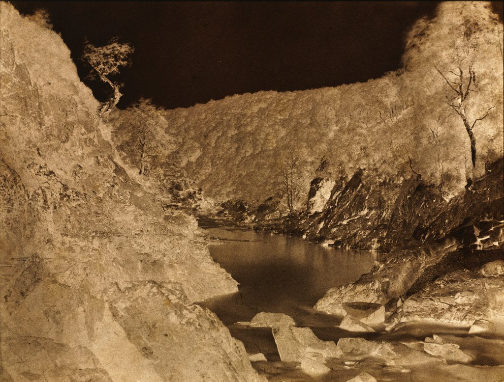 Detail of River Landscape, Scotland, c. 1858 by Captain Horatio Ross