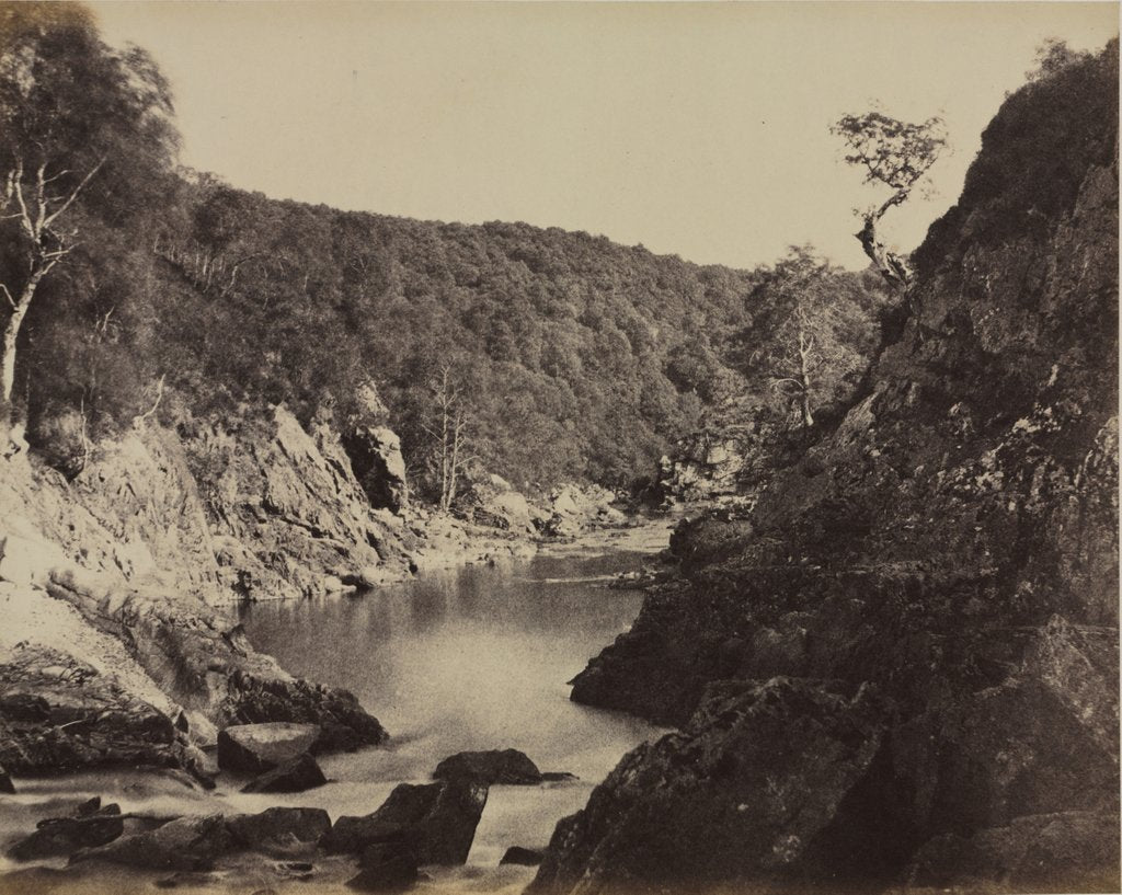Detail of River Landscape, Scotland, c. 1858 by Captain Horatio Ross