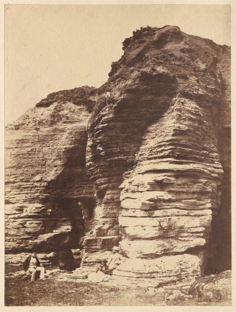 Detail of Rocks at Livermead near Torquay, c. 1852 by John Dillwyn Llewelyn (attributed to)
