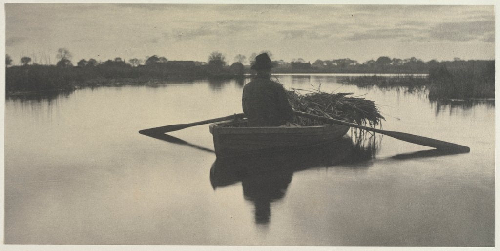 Detail of Rowing Home the Schoof-Stuff, 1886 by Peter Henry Emerson; Sampson Low