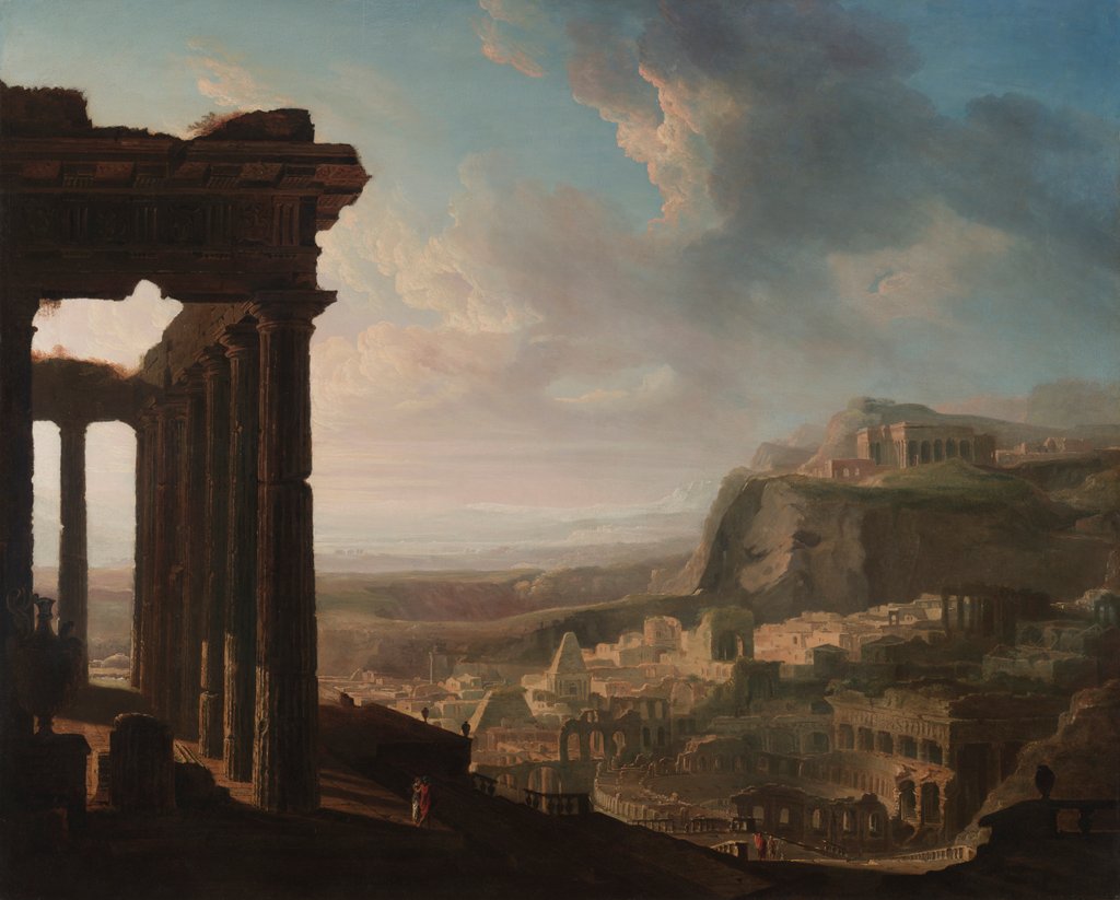 Detail of Ruins of an Ancient City, c. 1810 - 1820 by John Martin