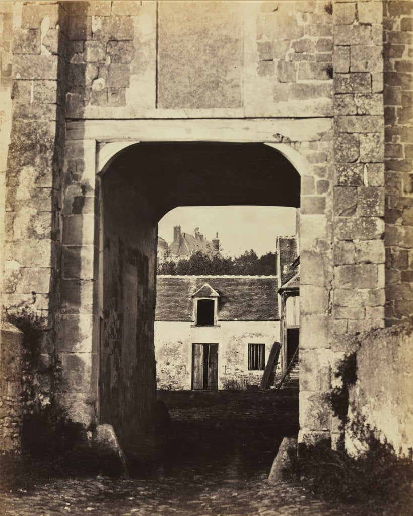 Detail of Rural Estate Seen Through Archway, 1860s by André Philippe Régnier