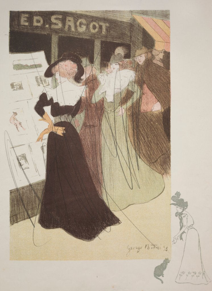 Detail of Sagot's Gallery, 1898 by Georges Alfred Bottini; Edmond D. Sagot