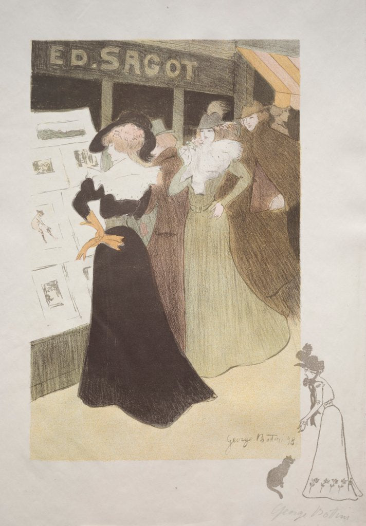Detail of Sagot's Gallery, 1898 by Georges Alfred Bottini; Edmond D. Sagot