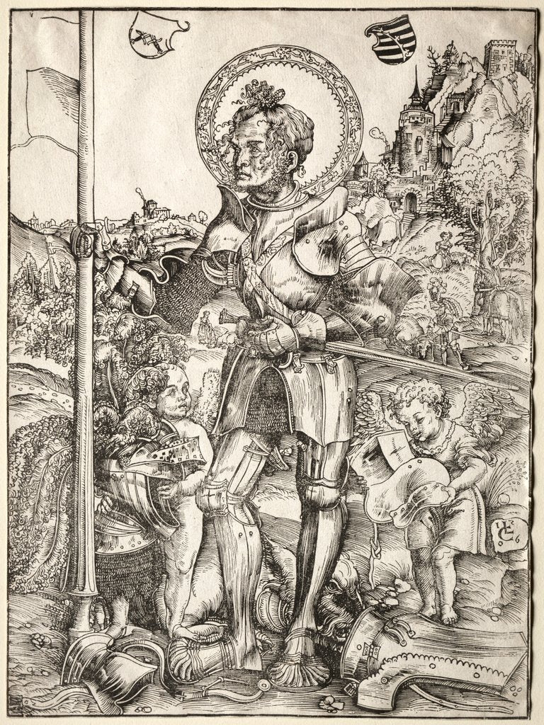 Detail of Saint George Standing, 1506 by Lucas Cranach