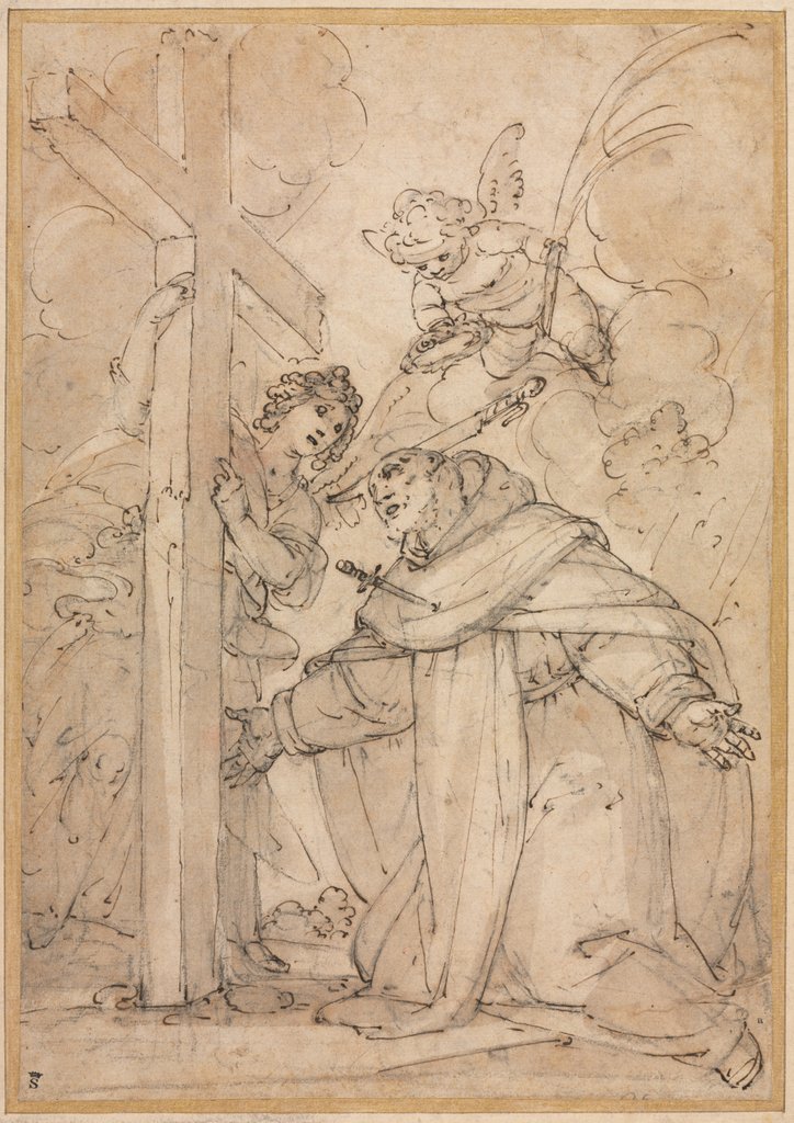 Detail of Saint Peter Martyr, 16th Century? by Giovanni Battista Paggi
