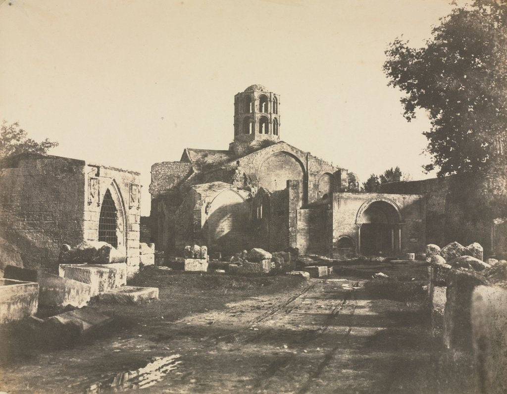 Detail of Saint-Honorat, Prés dArles, 1853 by Édouard Baldus